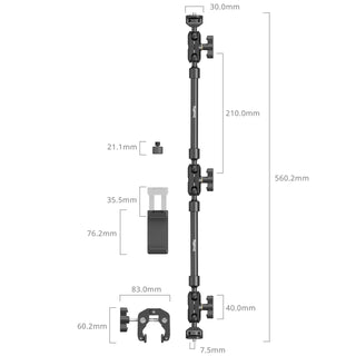 SmallRig 4766 Desktop Shooting Magic Arm with Crab Clamp Kit