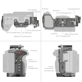 SmallRig 4770 HawkLock Quick Release Cage Kit for Sony FX3 / FX30