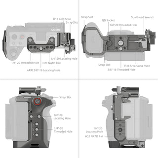 SmallRig 4771 HawkLock Quick Release Advanced Cage Kit for Sony FX3 / FX30