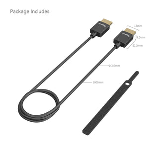 SmallRig 4794 Ultra-Slim Full to Full 4K HDMI Data Cable (100cm)