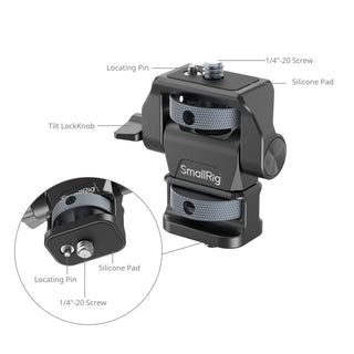 SmallRig 4886 Swivel and Tilt Adjustable Monitor Support with 1/4"-20 Screws