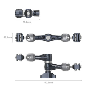 SmallRig 4899 Rosette Magic Arm (7") with 3/8”-16 ARRI Locating Screw 
