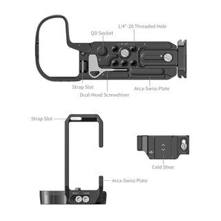 SmallRig 4983 L-Shape Mount Plate for Canon EOS R5 Mark II