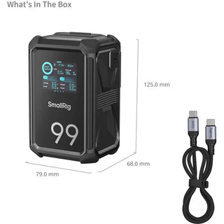 SmallRig 4984 X-Touch Smart Triple-Proof X99 V-Mount Battery (99Wh)