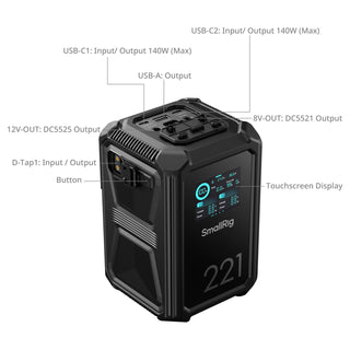 SmallRig 4985 X-Touch Smart Triple-Proof V-Mount Battery X221
