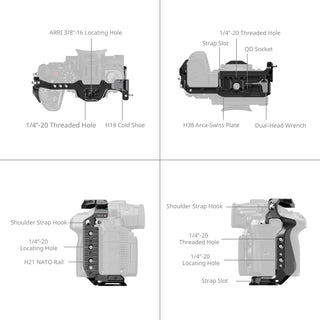 SmallRig 4824 HawkLock Quick Release Cage for Panasonic LUMIX GH7 / GH6