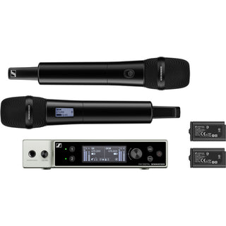 Sennheiser EW-DX 835-S SET Dual-Channel Digital Wireless System with Two Handheld Mics & MMD 835 Capsules (S4-10: 630 to 693.8 MHz)