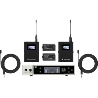 Sennheiser EW-DX MKE 2 SET Dual-Channel Digital Wireless System w/2x Omni Lavalier Mics (S1-10: 606.2 - 693.8 MHz)