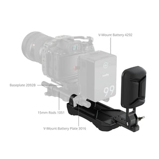 SmallRig 5153 Universal Shoulder Pad with 15mm Dual Rod Clamp