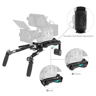 SmallRig5199 "HawkLock" VCT-14 Type Shoulder Rig (SR009) 