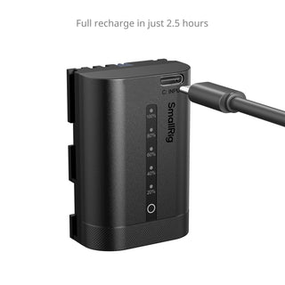 SmallRig 5298 USB-C Camera Battery with Power Display for Canon LP-E6P