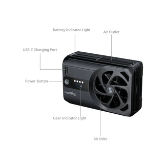 SmallRig 5329 Cooling Fan for Mirrorless Cameras (Basic Fan) 