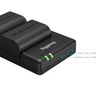 SmallRig 5408 Camera Battery and Charger Kit for Canon LP-E6P 