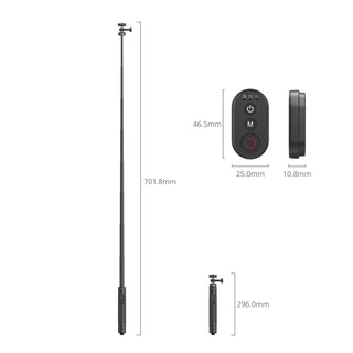 SmallRig 5464 Selfie Tripod for Action Cameras & Phones 