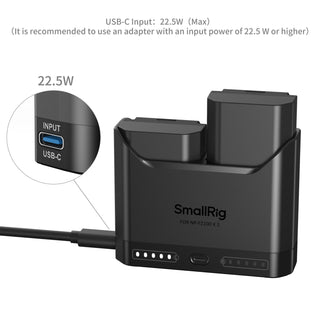 SmallRig 5483 Turbo Charging Kit for NP-FZ100 Camera Batteries