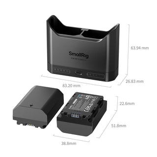 SmallRig 5483 Turbo Charging Kit for NP-FZ100 Camera Batteries