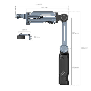 SmallRig 5508 Handheld Shock Absorber Arm for DJI Osmo Pocket 4 / Pocket 3 / GoPro HERO13 / Insta360 X5 