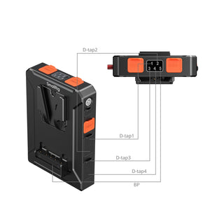 SmallRig 5653 Intelligent Power Management V-Mount Battery Mount Plate (Basic Edition) 