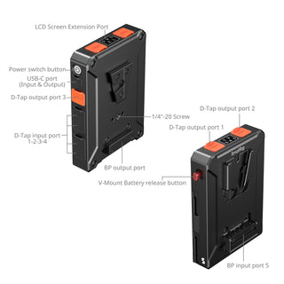 SmallRig 5653 Intelligent Power Management V-Mount Battery Mount Plate (Basic Edition) 