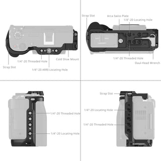 SmallRig 5807 Cage for Canon PowerShot V1 (Black) 