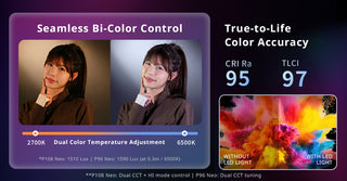 SmallRig 5821 P108 Neo mini LED Video Light (Nebula Gray) 