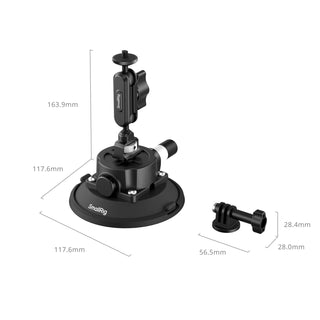 SmallRig 5855B 4.5" Suction Cup Mount for Action Cameras 