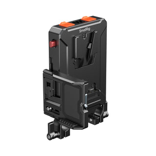 SmallRig 5881 Intelligent Power Management V-Mount Battery Mount Plate with 15mm Dual Rod Clamp 