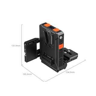 SmallRig 5899 Intelligent Power Management V-Mount Battery Plate Compatible with Arca-Swiss QR Plate 