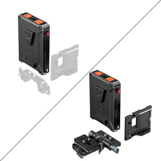 SmallRig 5899 Intelligent Power Management V-Mount Battery Plate Compatible with Arca-Swiss QR Plate 