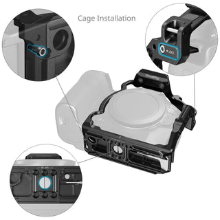 SmallRig 5953 "HawkLock" Quick Release Half Cage for Canon EOS R6 Mark III / R6 Mark II / R5 Mark II 