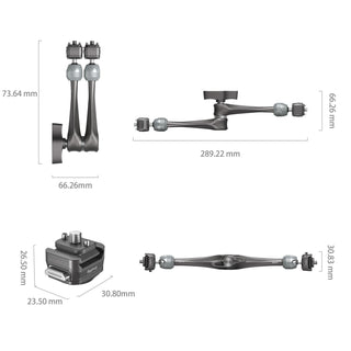 SmallRig 4489 HawkLock H21 Quick Release Rosette Magic Arm (11")