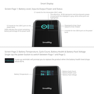 SmallRig 6057 Nano36 Power Bank with 1/4"-20 Threaded Hole
