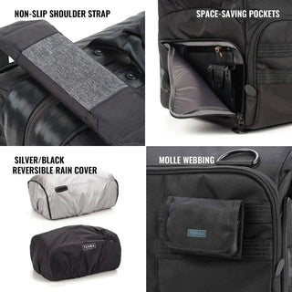 Tenba Cineluxe V2 Shoulder Bag 21 (Black, 32L)