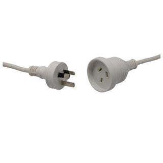 3m White Mains Power Extension Cable