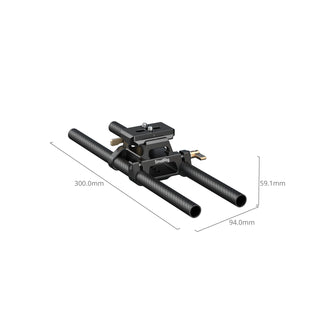SmallRig 6761 Arca-Type Mount Plate with 15mm Dual Rod Clamp