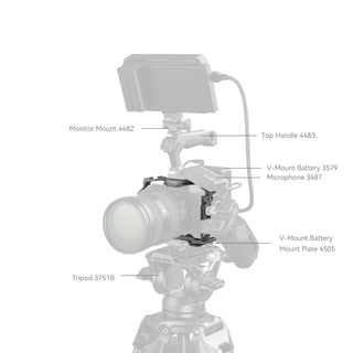 SmallRig 4481 HawkLock Quick Release Cage for Sony Alpha 7R V / Alpha 7 IV / Alpha 7S III / Alpha 1 / Alpha 7R IV