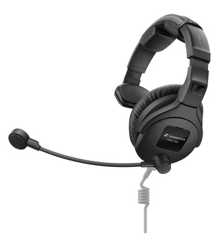 Sennheiser HMD 300 S Single-Ear Over-Ear Broadcast Headset with Dynamic Microphone (No Cable)