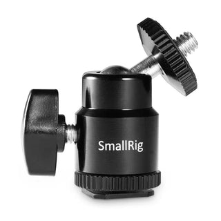 SmallRig 761 Cold Shoe to 1/4" Threaded Adapter (Black)