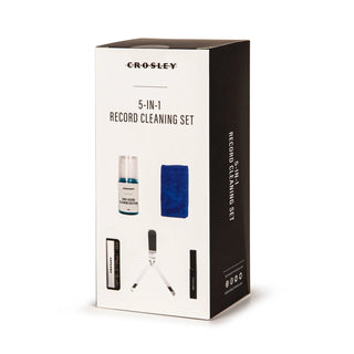 Crosley 5 In 1 Record Cleaning Set & Crosley Record Storage Display Stand Bundle Crosley