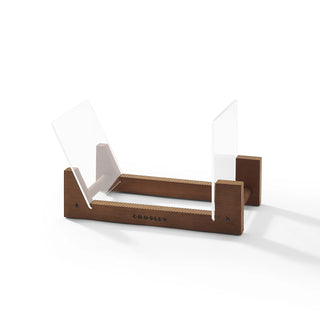 Crosley Cruiser Bluetooth Portable Turntable - White Sands + Bundled Crosley Record Storage Display Stand Crosley