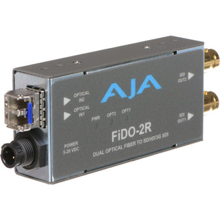 AJA FIDO Dual Channel Optical Fiber to SD/HD/3G SDI