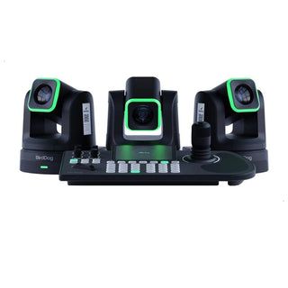BirdDog 3 x X5 Ultra PTZ Cameras & KBD PTZ Controller Combo (Black)