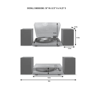 Crosley C62 Shelf System - Black Crosley