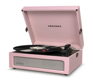 Crosley Voyager Amethyst - Bluetooth Portable Turntable  & Record Storage Crate Crosley