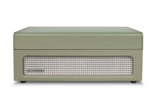 Crosley Voyager Bluetooth Portable Turntable - Sage + Bundled Crosley Record Storage Display Stand Crosley