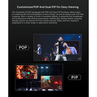 CineTreak Cinelive C2S SDI and HDMI Video Switcher with Built-In 5.5" LCD Screen