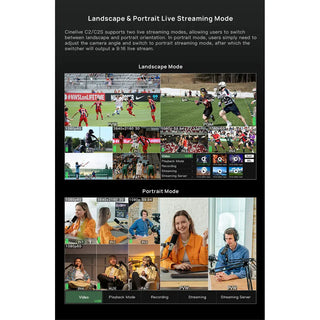 CineTreak Cinelive C2S SDI and HDMI Video Switcher with Built-In 5.5" LCD Screen