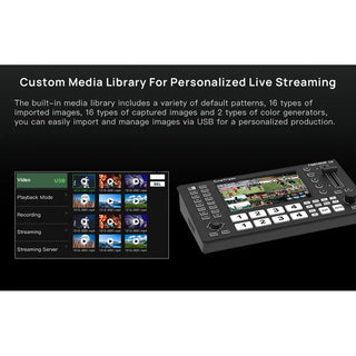 CineTreak Cinelive C2S SDI and HDMI Video Switcher with Built-In 5.5" LCD Screen