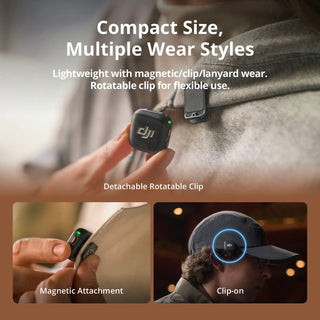 DJI Mic 3 Clip-On Transmitter/Recorder with Built-In Microphone
