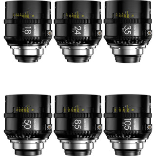 DZOFilm Vespid II T1.9 Prime 6-Lens Kit (ARRI PL, Feet)